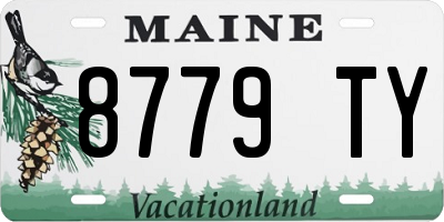 ME license plate 8779TY