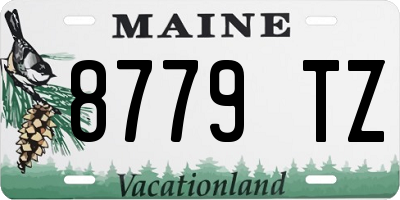 ME license plate 8779TZ