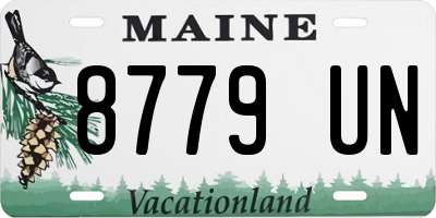 ME license plate 8779UN
