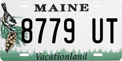 ME license plate 8779UT