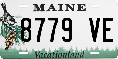 ME license plate 8779VE