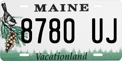 ME license plate 8780UJ