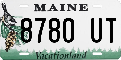 ME license plate 8780UT