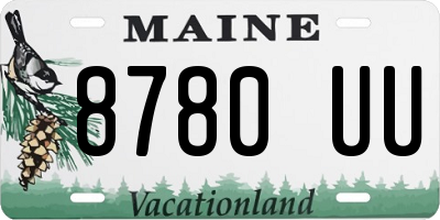 ME license plate 8780UU