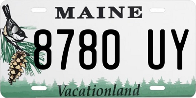 ME license plate 8780UY