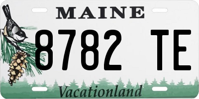 ME license plate 8782TE