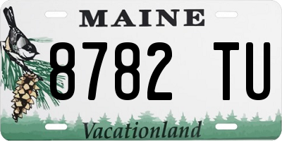 ME license plate 8782TU