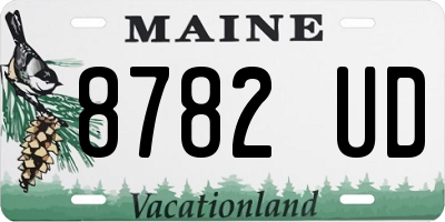 ME license plate 8782UD