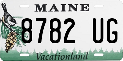 ME license plate 8782UG