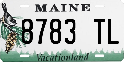 ME license plate 8783TL