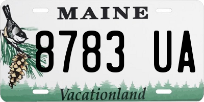 ME license plate 8783UA