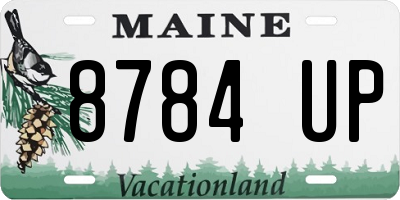 ME license plate 8784UP