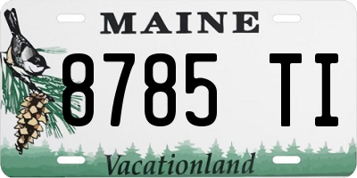 ME license plate 8785TI