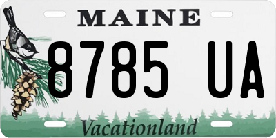 ME license plate 8785UA