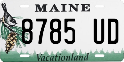 ME license plate 8785UD