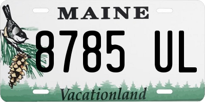 ME license plate 8785UL