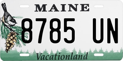 ME license plate 8785UN
