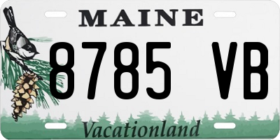 ME license plate 8785VB