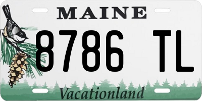 ME license plate 8786TL