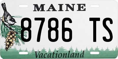 ME license plate 8786TS