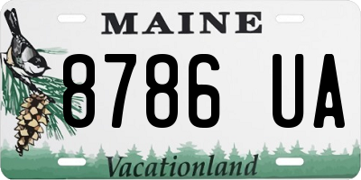 ME license plate 8786UA