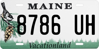 ME license plate 8786UH