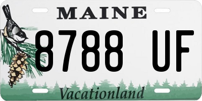 ME license plate 8788UF