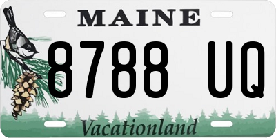 ME license plate 8788UQ