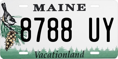 ME license plate 8788UY