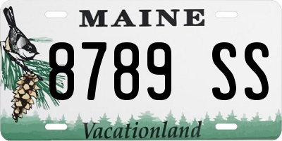 ME license plate 8789SS