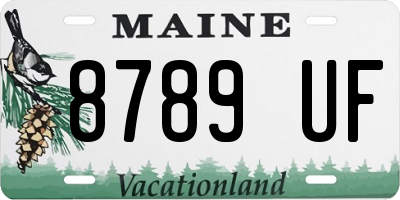 ME license plate 8789UF