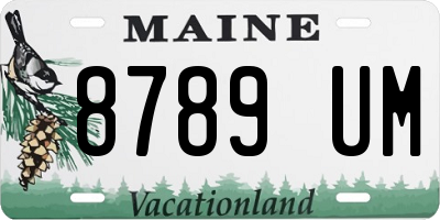 ME license plate 8789UM