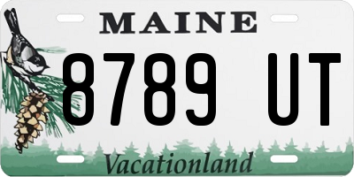 ME license plate 8789UT