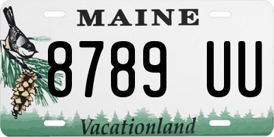 ME license plate 8789UU