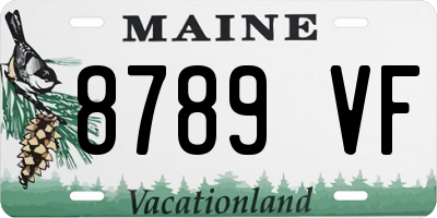 ME license plate 8789VF