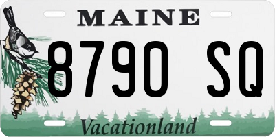ME license plate 8790SQ