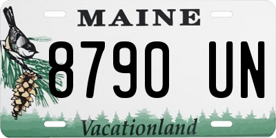 ME license plate 8790UN