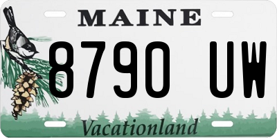 ME license plate 8790UW