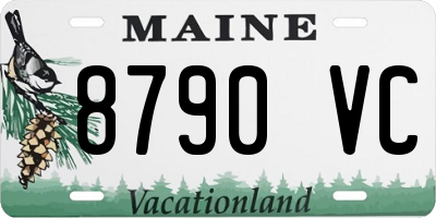 ME license plate 8790VC