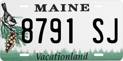 ME license plate 8791SJ