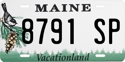 ME license plate 8791SP
