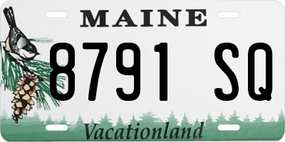 ME license plate 8791SQ
