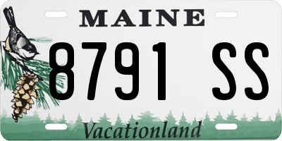 ME license plate 8791SS
