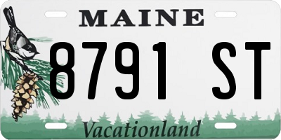 ME license plate 8791ST