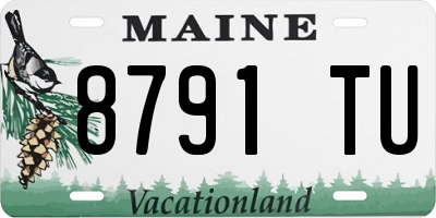 ME license plate 8791TU