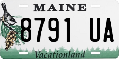 ME license plate 8791UA