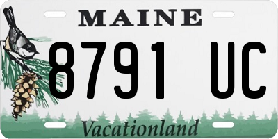 ME license plate 8791UC