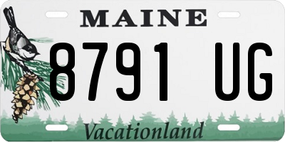 ME license plate 8791UG