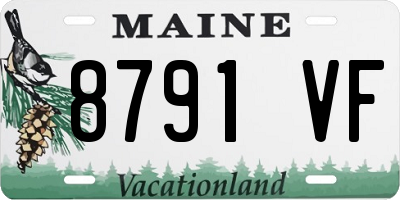 ME license plate 8791VF