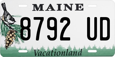ME license plate 8792UD
